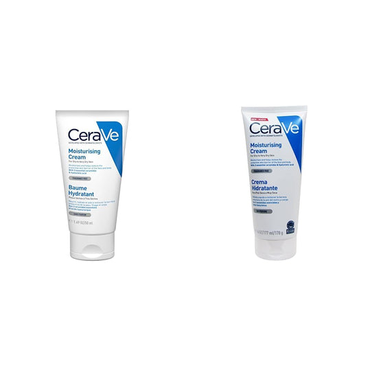 CeraVe Cerave crema hidratante |50ml| hidrante diario para rostro y cuerpo para piel seca + Crema Hidratante |170gr| Hidrante diario para rostro y cuerpo para piel seca