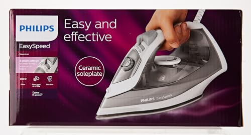Plancha de Vapor Philips Gris Suela de Cerámica 2000W