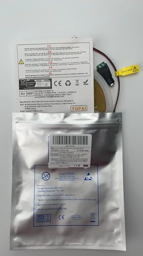 Tira de LED COB TOPAI 24 V Estrecha 5 mm CRI>90 400 LEDs/M Autoadhesiva Flexible para Bricolaje Dormitorio Iluminación