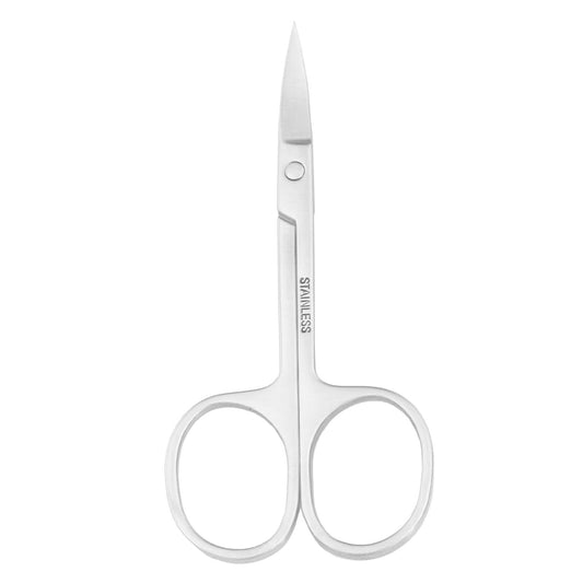 Tijeras Pequeñas Motanar Inoxidable Punta Curvada para Nariz, Cejas y Bigote