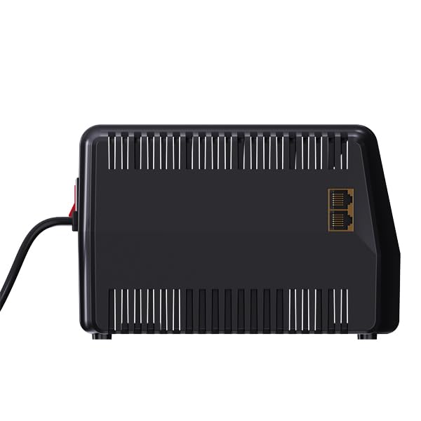 Regulador de Voltaje KELEK Negro con 8 Contactos Aterrizados y Regulados 700 Watts