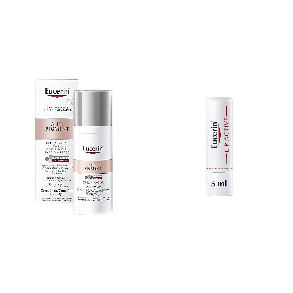 Eucerin Antipigment Crema Día Fps 30+ 50ml + Ph5 Bálsamo labial Protector de Labios FPS 20, 4.8 gramos