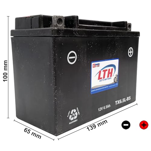 LTH MOTO BATERIA AGM 12V 6.5AMP MODELO TX6.5L-B