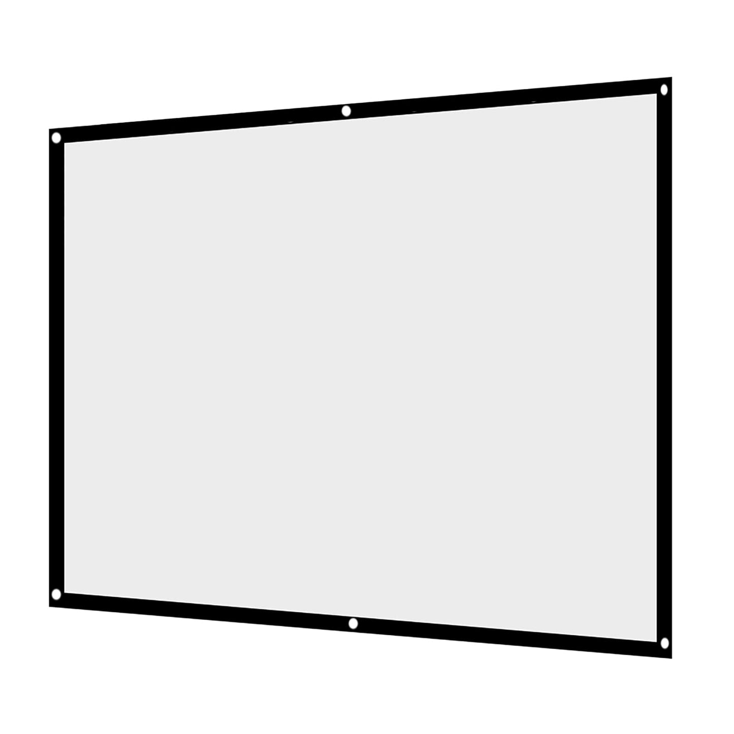 Pantalla de proyección de Cortina del Blanca no Plegable portátil de 60-100 Pulgadas, 60-100 Pulgadas 16: 9 HD Pantalla de Película 3D Cortinas de Pantalla portátiles(100 Pulgadas)