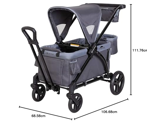 Baby Trend Expedition 2 en 1 Vagón de paseo, Ultra Grey