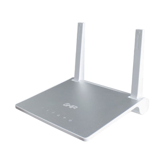 GHIA Router INALAMBRICO 300MBPS 802. MULTIMODO Access Point REPETIDOR WISP 11N/G/B 3 Puertos LAN 10/100 1 Puerto WAN 10/100 2 Antenas FIJAS EXTERNAS 5DBI