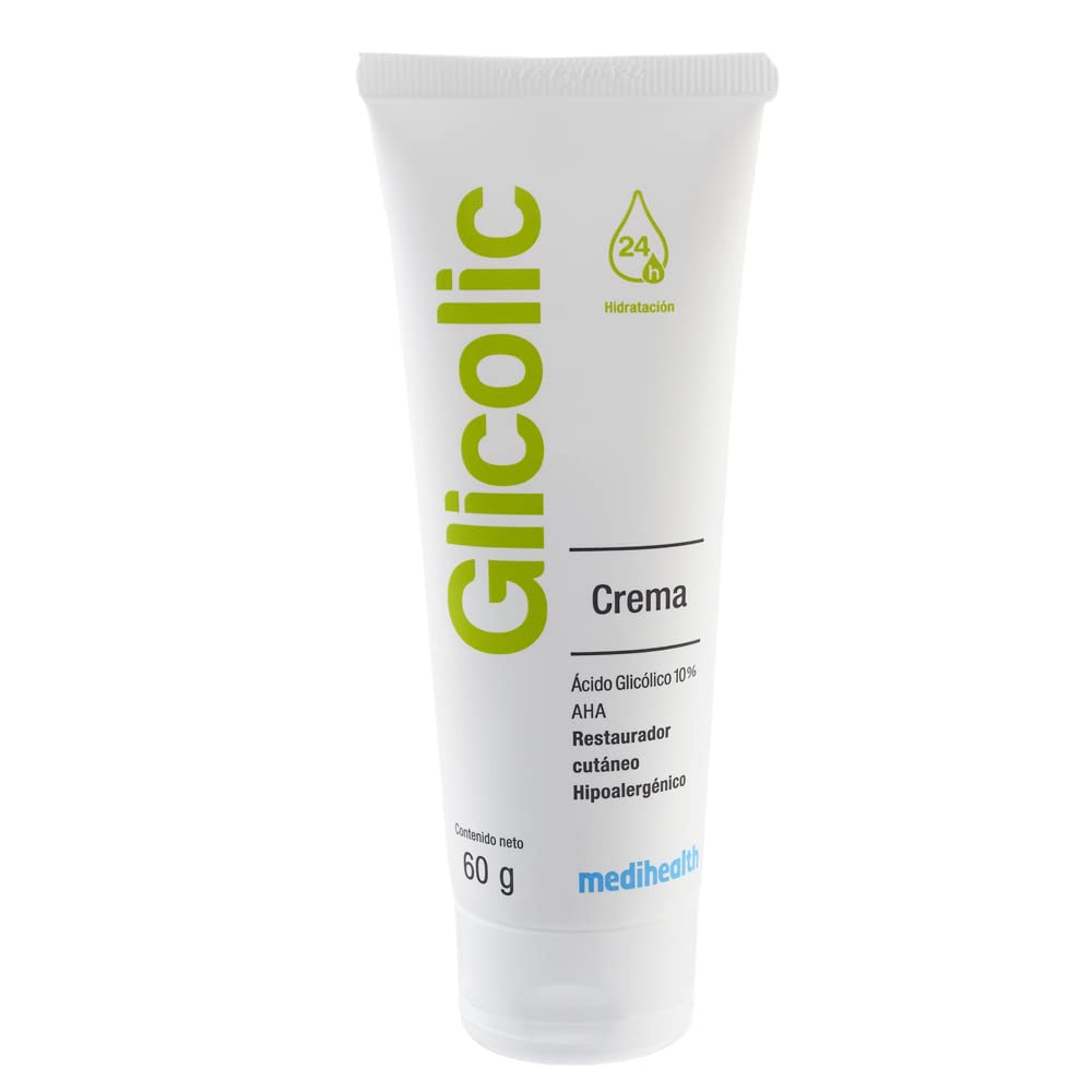 Glicolic Crema facial | Hidratante y Restaurador Cutáneo | Hidratante desde la primera aplicacion | hidratante por 24 horas | tubo con 60g