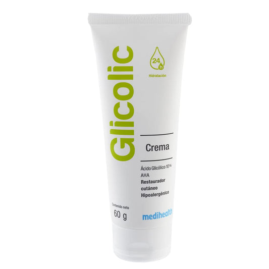 Glicolic Crema facial | Hidratante y Restaurador Cutáneo | Hidratante desde la primera aplicacion | hidratante por 24 horas | tubo con 60g