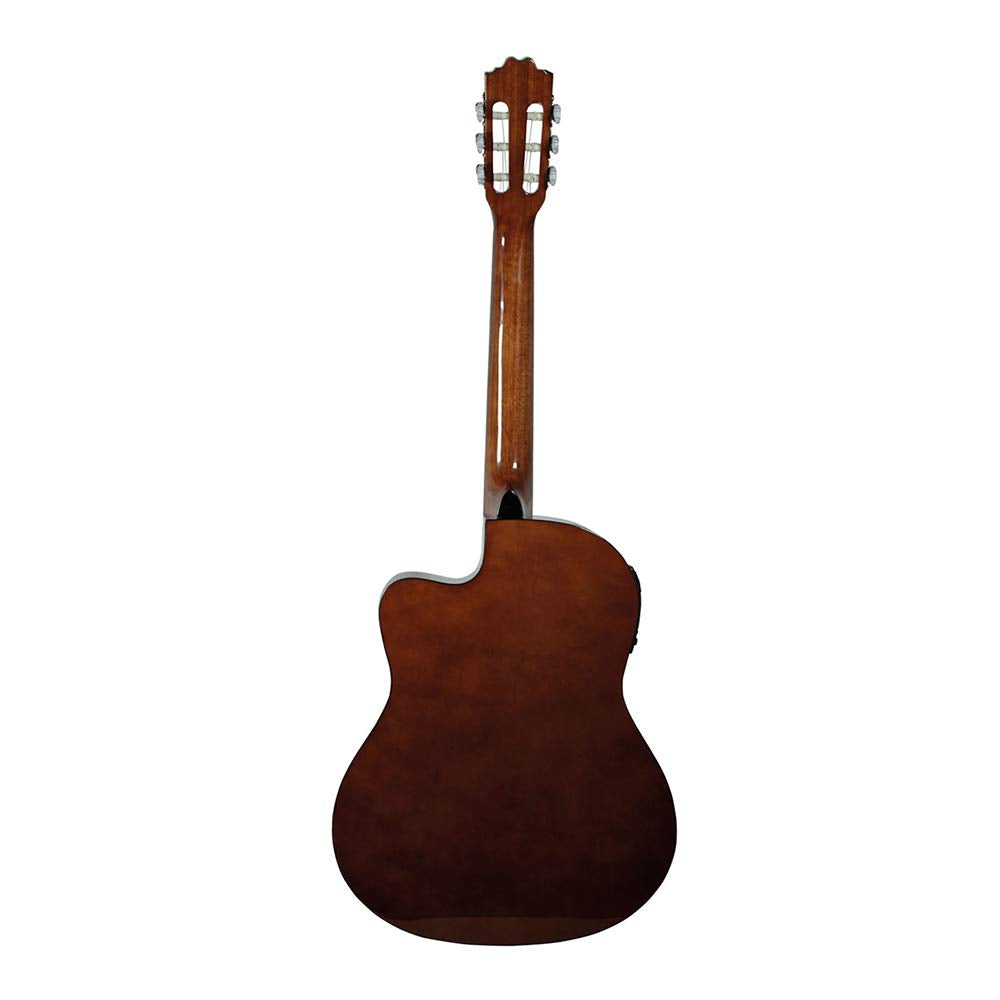 LA SEVILLANA - Guitarra Electroacústica UA-2CEQ color natural terminado gloss