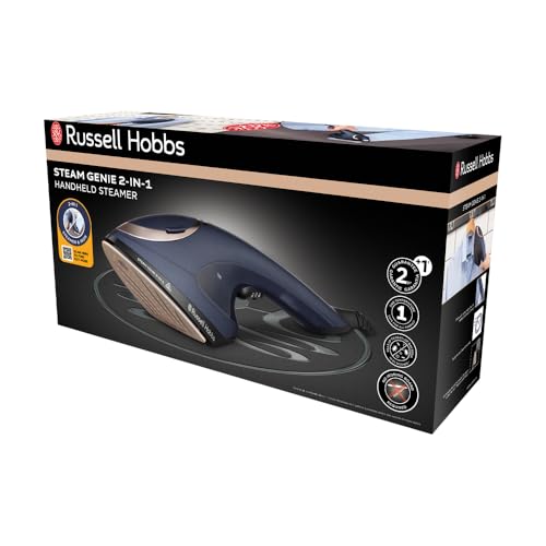 Plancha Russell Hobbs Multi Steam Genie Azul 2 en 1 Con Accesorios