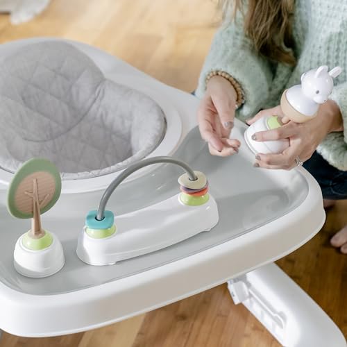 Ingenuity Spring & Sprout 3-in-1 Foldable Baby Activity Walker with Removable Toys Ages 6 Months +, First Forest