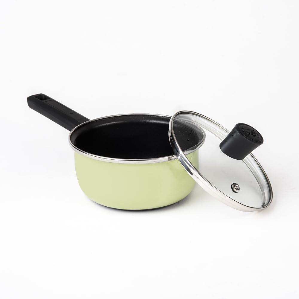 Cinsa Bateria de Cocina Pontevedra 11 piezas de Peltre Pesado (Verde Manzana)