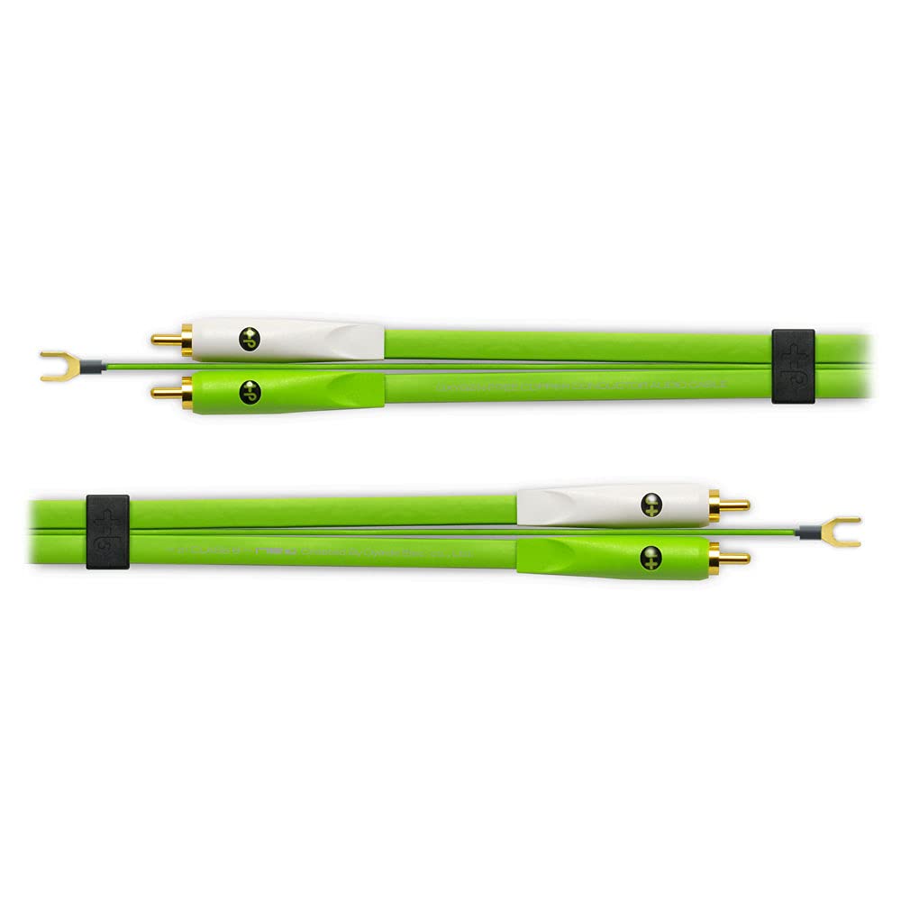 NEO+ by Oyaide d+ RCA Tocadiscos DUO (clase B) Cable de audio duradero para DJ's, músicos y productores, 2 x 1 metro Compatible con todos los dispositivos de entrada RCA