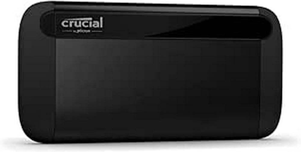 Crucial X8 SSD portátil de 2 TB – hasta 1050 MB/s – PC y Mac – USB 3.2 Unidad de Estado sólido Externa – CT2000X8SSD9