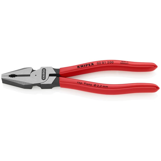 KNIPEX - 02 01 200 Tools - Alicates de combinación de alto apalancamiento (201200)