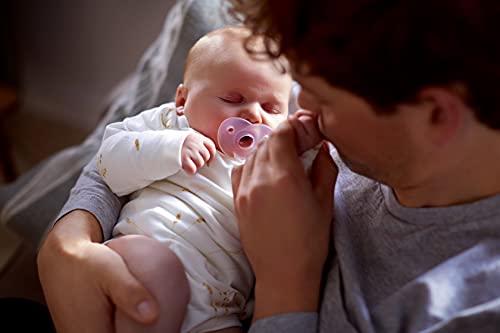 Chupete Philips Avent Soothie rosa y morado 0-3 Meses Paquete de 4