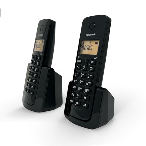 Teléfono Inalámbrico Panasonic Negro de Línea Fija