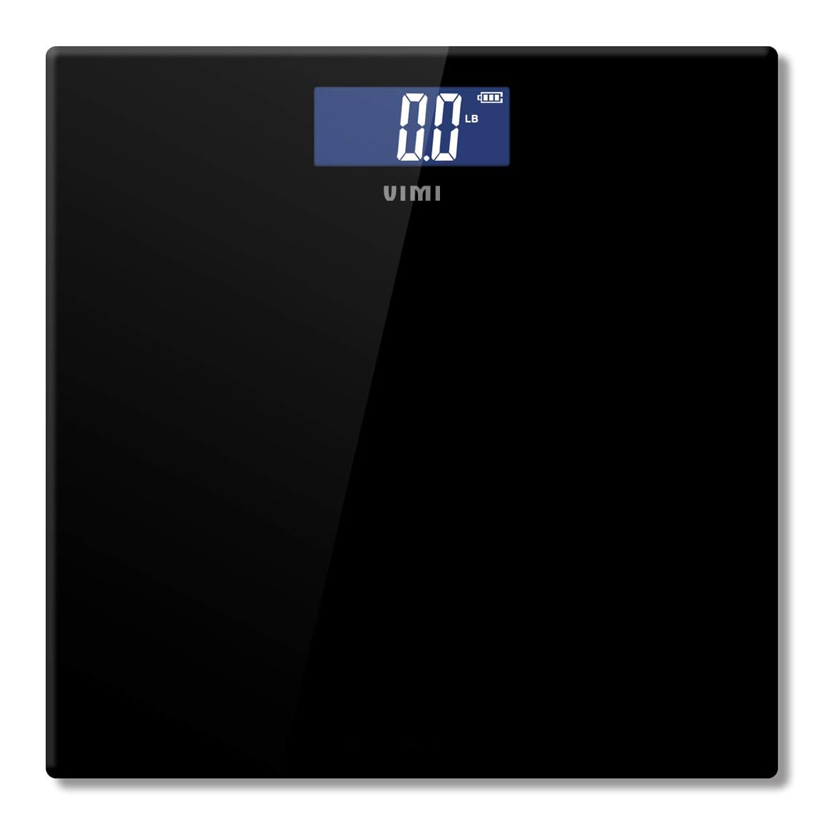 Báscula Digital Cuadrada Pesa Hasta 180 Kg (Negro)