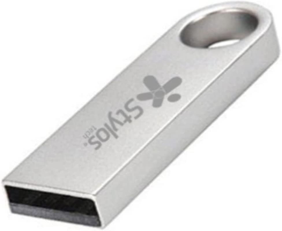 Kit USB 32GB PSA Computo y Papelería Plateado Diseño Metálico Duradero