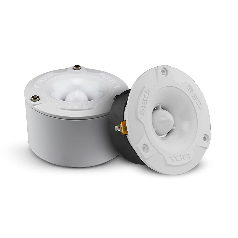 DS18 NXL-T1 Marine - Altavoz de agudos de aluminio impermeable VC de 240 W máximo, 4 ohmios, cruce integrado, ideal para barcos, deportes de motor, motocicleta, ATV UTV (2 altavoces resistentes al