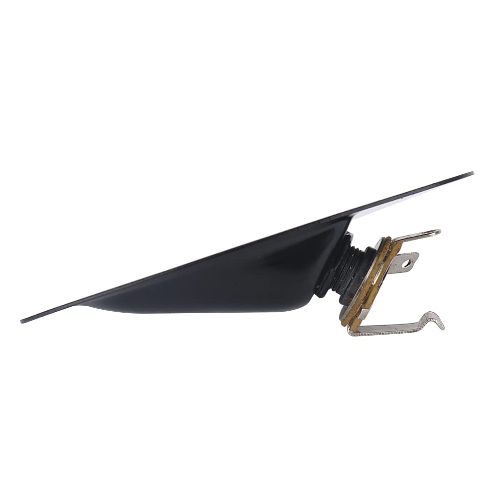 XIYANGJUAN - Conector de entrada para guitarra, color negro, estilo barco, 1/4 pulgadas, con carga, salida de guitarra, casquillo de placa para Fender Strat Stratocaster guitarra eléctrica (negro)