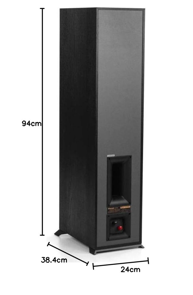 Klipsch R-610F Bocina de Piso Individual, Color Negro