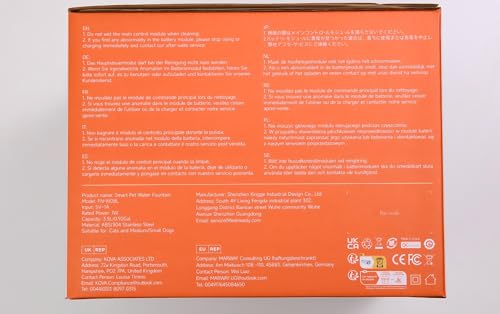 Fuente de Agua Automática FEELNEEDY Blanco Sensor de Movimiento para Gatos