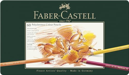 Set de Lápices Polychromos Faber-Castell 60 Colores de Calidad Profesional para Arte