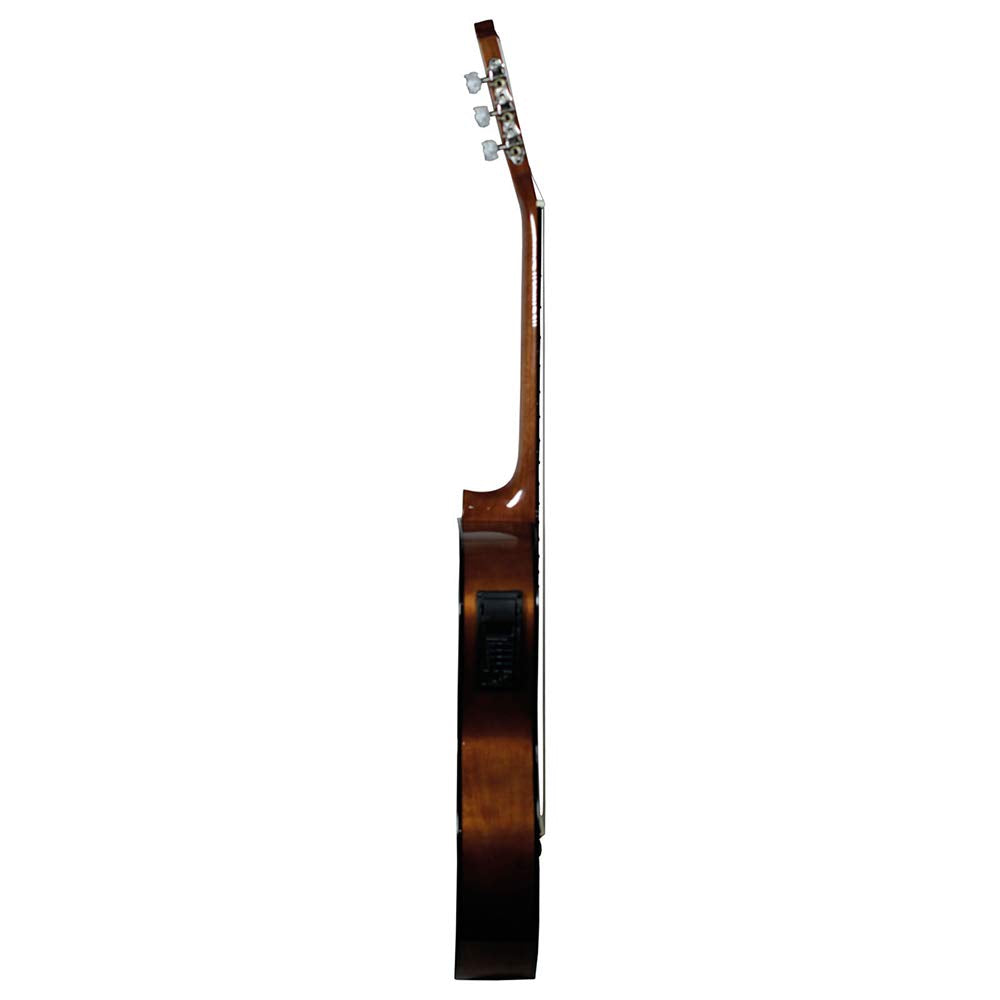 LA SEVILLANA - Guitarra Electroacústica UA-2CEQ color natural terminado gloss