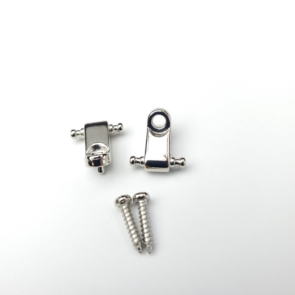 Juego de 2 guías de cuerda para guitarra eléctrica para árbol estándar (cromo)
