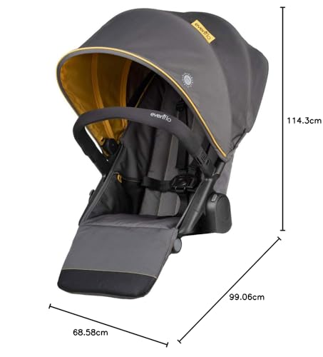 Carrito de Paseo Pivot Xplore Adventurer Gray con Segundo Asiento