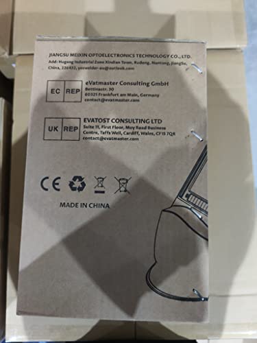 Casco de Soldadura YESWELDER Solar Azul Visualización Ancha de oscurecimiento Automático con 4 Sensores de Arco