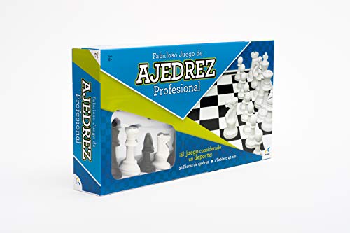 Juego de Mesa Ajedrez Profesional Novelty Corp en Blanco para Mejora de Agilidad Mental