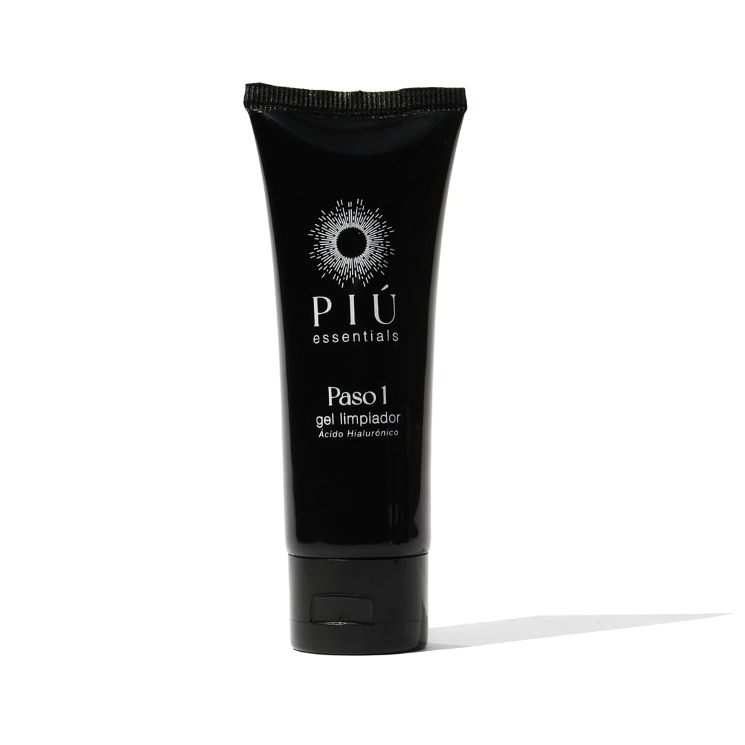 PIU ESSENTIALS Limpiador Facial Ultra Hidratante con Ácido Hialurónico, Limpieza Profunda, para Todo Tipo de Piel, Tubo 80 ml