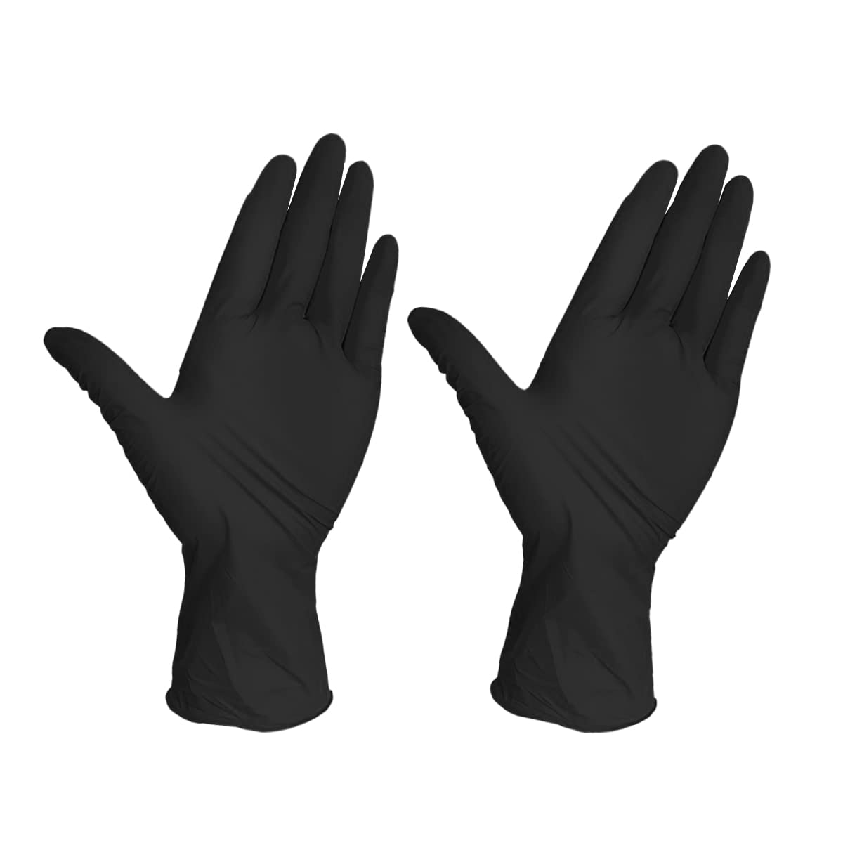 Guantes de Nitrilo Vinil Raganet Negros Alta Calidad Diseño Ambidiestro Ajuste Perfecto Talla Grande