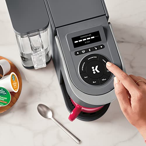 Keurig K-Supreme SMART - Cafetera de una sola porción con compatibilidad Wifi, 4 tamaños de cerveza y depósito extraíble de 66 onzas, compatible con Alexa, gris