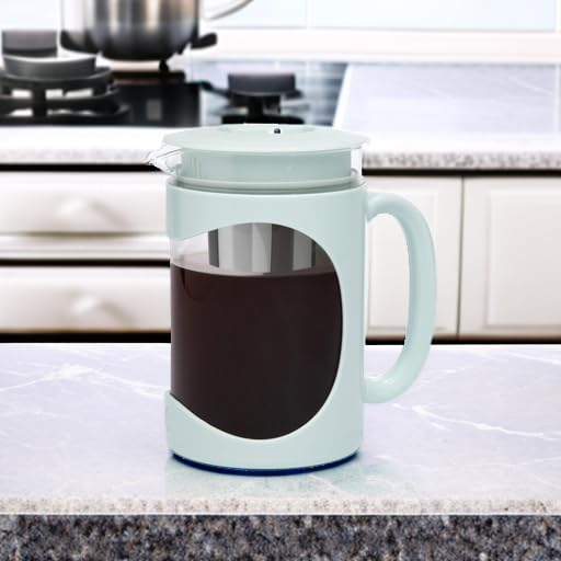 Cafetera Helada Primula Aguamarina con Mango Cómodo y Filtro Extraíble