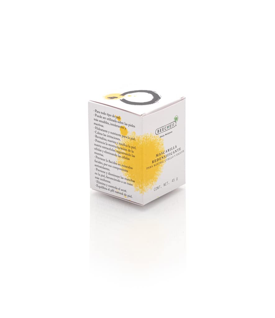 Beecheii Abeja Melipona Mascarilla Redensificante KOSHER Para Rostro, Cuello y Escote. Anti-Arrugas, Nutritiva Natural. Elaborada ética y sustentablemente, proveniente de un Santuario de abejas