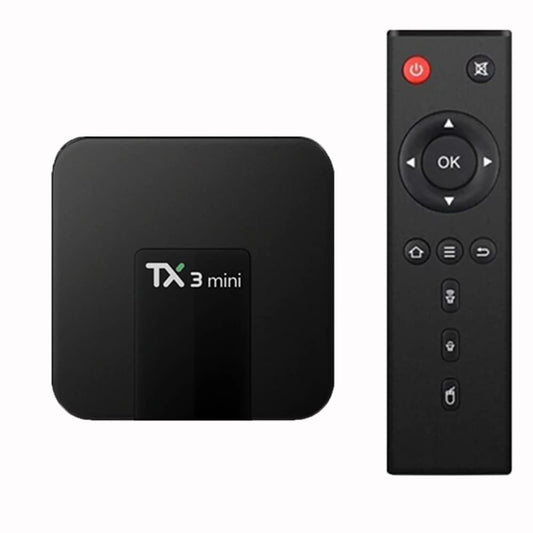 TV Box TX3 Mini Pro Android 10.0 Negro Quad Core 2GB RAM 4K Media Player