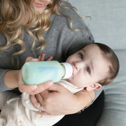 Biberón de Vidrio Dr. Brown's Natural Flow Options Plus Transparente 4 Onzas Pack de 2