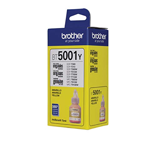 Brother BT5001Y Botella de tinta amarilla, 5,000 Paginas