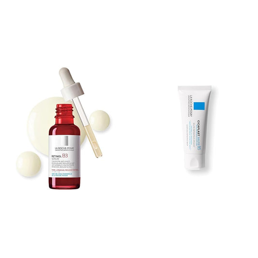 La Roche-Posay La Retinol b3 serum Anti-Arrugas 30 ml Cicaplast Baume B5, Balsamo Reparador Calmante Multiusos para Pieles Secas e Irritadas, 40 ml