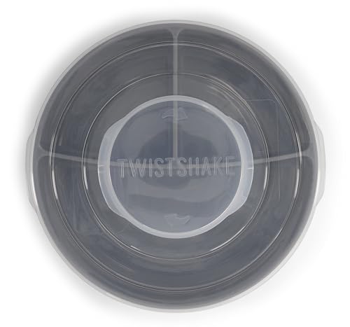 Plato Dividido Twistshake Verde con Tapa Antideslizante de Silicona para Bebés