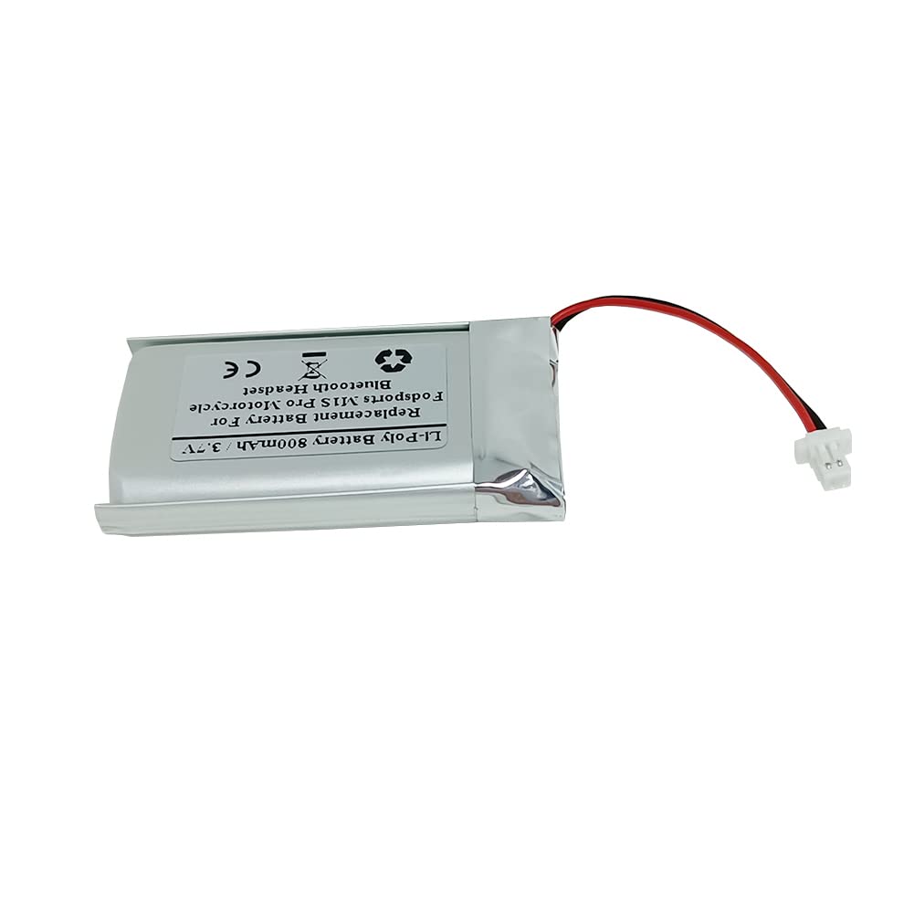 Batería STARTONG 3,7 V 800 mAh para Auriculares Fodsports M1S Pro y Casco de Motocicleta Bluetooth