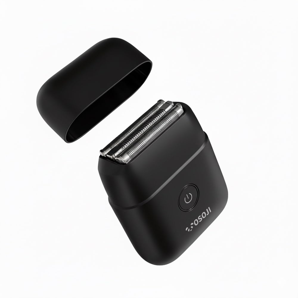 OSOJI - Afeitadora Eléctrica Recargable Modelo Shaver 1, Hasta 60 Minutos de Uso, Afeitado Apurado, Suave y Sin Irritación (Negro)