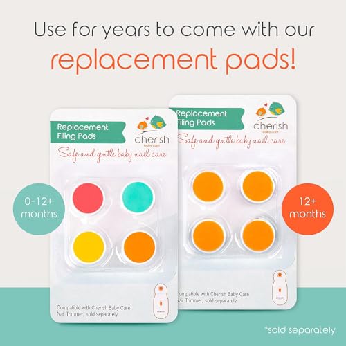 Cherish Baby Care Lima de uñas eléctrica para bebé: recortadora de uñas para bebés y niños pequeños: más seguro que los cortaúñas para bebés, kit de aseo y juego de manicura para bebés