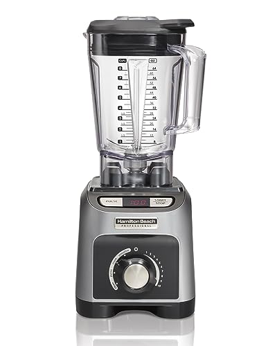 Licuadora Programable Hamilton Beach Professional 58850/4 programas/ 2.4 Caballo de Fuerza y una potencia de 1800 Watts/Vaso de Tritan de 1.8 L