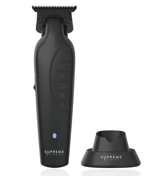 Cortadora Profesional Supreme Trimmer Vader Negra con Cuchilla en T para Barberos