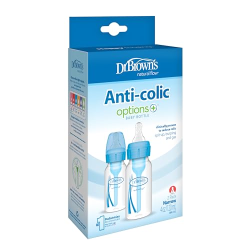 Biberón Dr. Brown's Azul Estándar 4 oz Paquete de 2