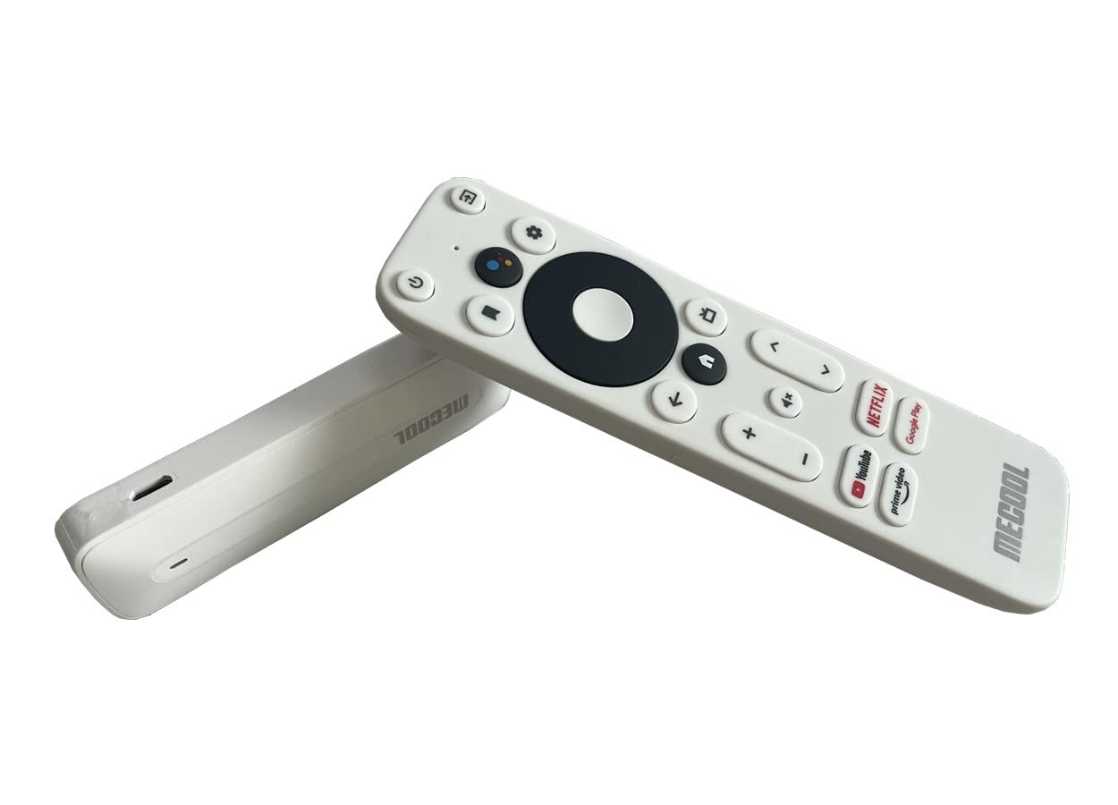 TV Stick MECOOL White Amlogic S805X2 Android 11 WiFi 4K HDR 1080P